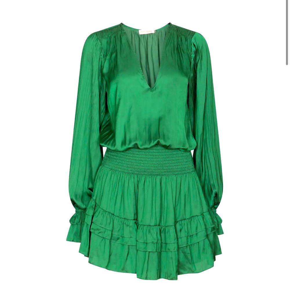 Ramy Brook Green Marina Mini Dress